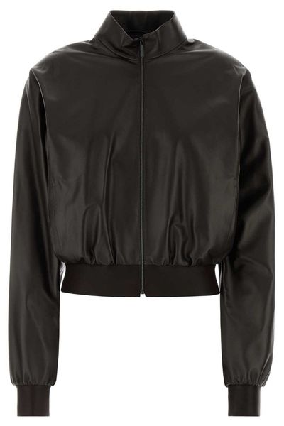 Gucci Soft Leather Bomber Jacket