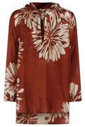 Brunello Cucinelli Bloom Print Pongee Shirt