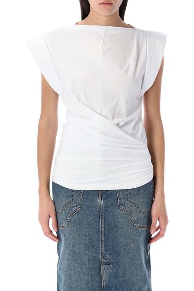 Isabel Marant Maisan Cap-Sleeved Top