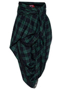 Diesel O-Winny Draped Plaid Skirt