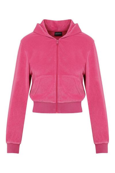 Balenciaga Logo Embellished Zip-Up Jacket
