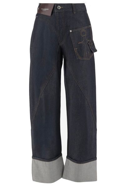 JW Anderson Twisted Turn-Up Workwear Denim Jeans