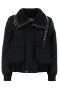 Sacai Double-Faced Herringbone Puffer Jacket