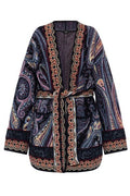 Etro Belted Pattern Knit Cardigan