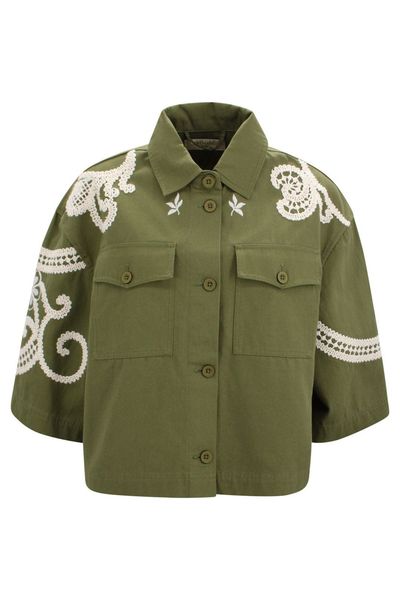 Weekend Max Mara Embroidered Detailed Cropped Jacket