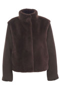 Herno Faux Fur Panel Jacket