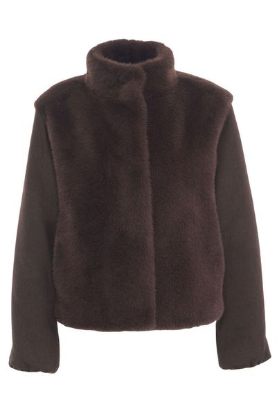 Herno Faux Fur Panel Jacket