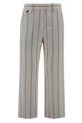 Brunello Cucinelli Striped Straight-Leg Trousers