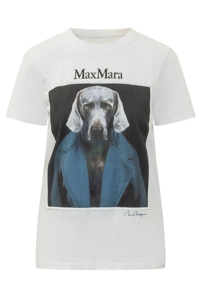 Max Mara Dog Printed T-Shirt