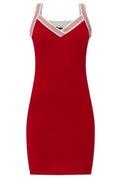 Versace Greca-Jacquard Stretched Mini Dress