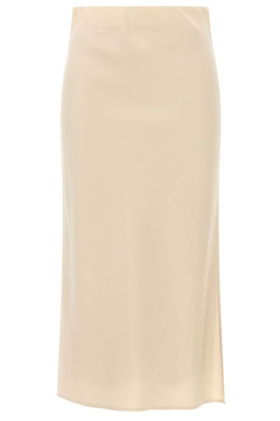 Brunello Cucinelli Slit Detailed Midi Skirt