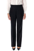 Saint Laurent Pleated Straight Leg Pants
