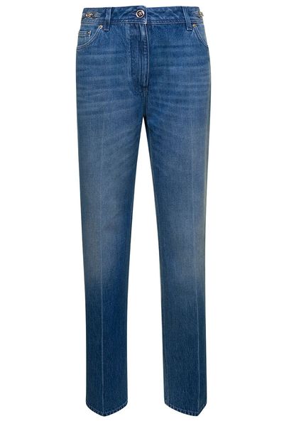 Versace Logo Patch Jeans