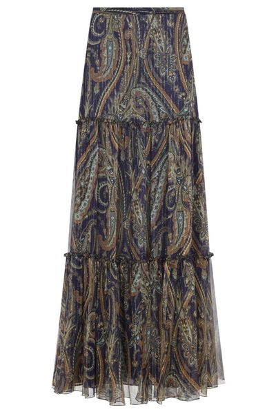 Etro Paisley Tiered Skirt