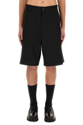 Moschino Logo Patch Belt-Looped Shorts