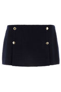 Miu Miu Pleated Blend Mini Skirt
