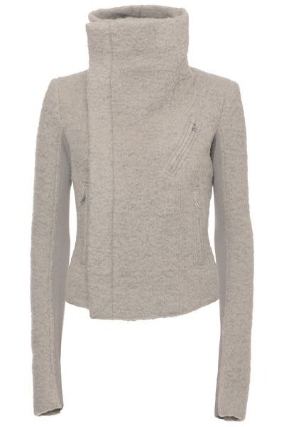 Rick Owens High Neck Zip Jackets