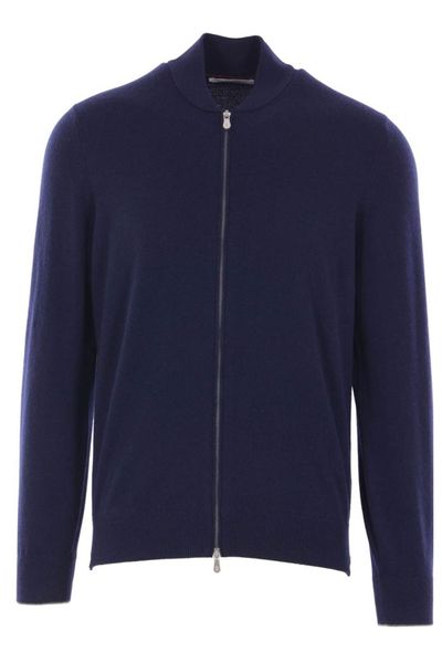 Brunello Cucinelli Zipped Knitted Cardigan
