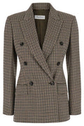 Max Mara Eccelso Houndstooth Double-Breasted Blazer