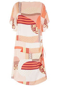 Fendi Graphic Printed Ruched Mini Dress
