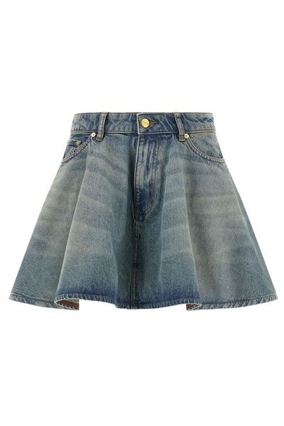 Ganni Tint Rigid Denim Skirt