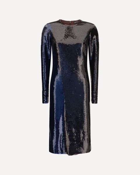 Tom Ford Two-Tone Sequin Midi Dress
