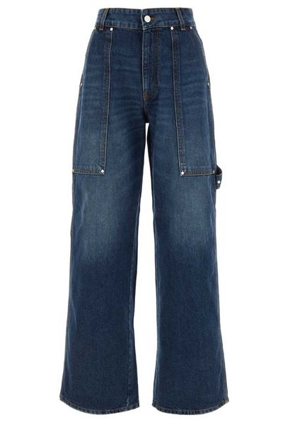 Stella McCartney Wide-Leg Cargo Jeans