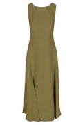 Fendi Back V-Shaped Sleeveless Midi Dress