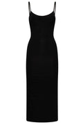 Totême Draped Spaghetti-Strap Dress