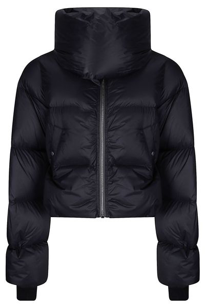 Rick Owens Funnel Neck Cropped Down Jacket