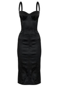 Dolce & Gabbana Satin Bustier Slip Dress