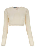 Prada All-Over Bead Embellished Cropped Top