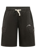 Palm Angels Curved Logo Loose Cargo Shorts