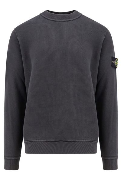 Stone Island Logo Patch Crewneck Sweatshirt