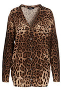 Dolce & Gabbana Leopard Printed Cardigan