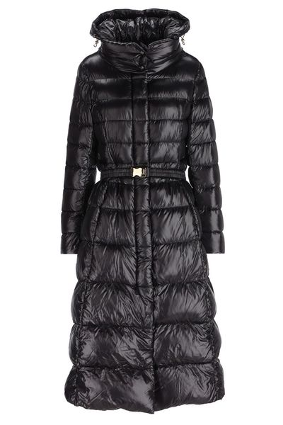 Herno Quilted Belted Long Coat