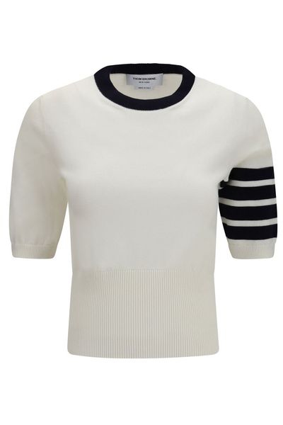Thom Browne Jersey Hector Intarsia 4-Bar T-Shirt
