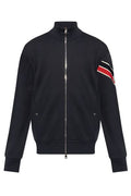 Moncler Logo Patch Zip-Up Sweatshirt