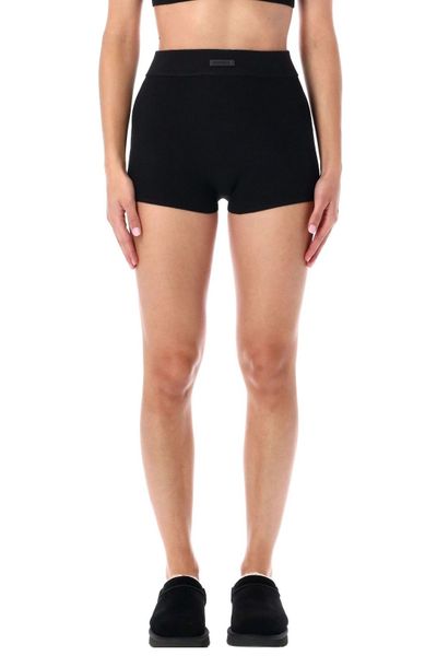 Fear Of God Essentials Logo Plaque High-Waisted Shorts