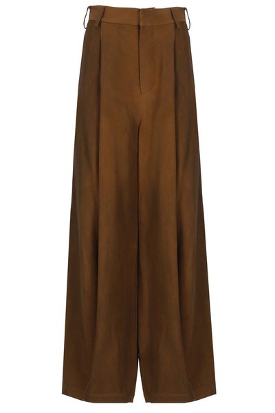 Uma Wang Pleated Wide Leg Trousers