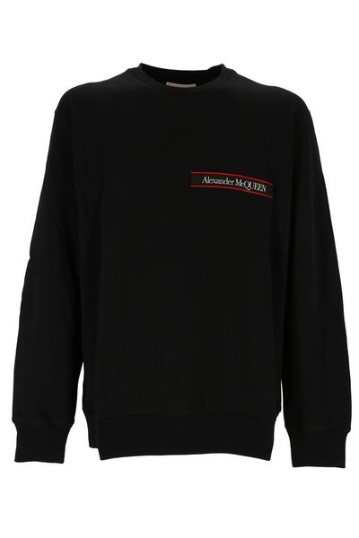 Alexander McQueen Logo Patch Crewneck Sweatshirt