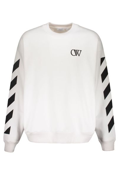 Off-White Diagonal Sleeve Logo Sweatshirt
