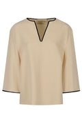 Valentino V-Neck Long-Sleeved Top