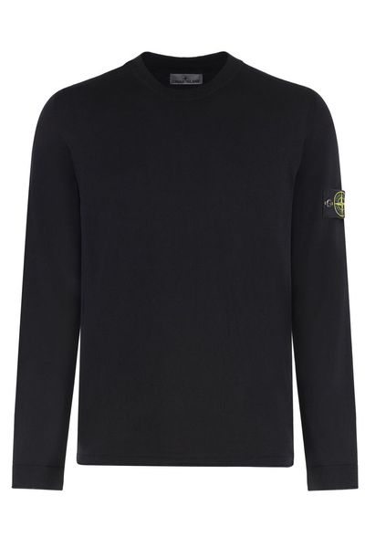 Stone Island Logo Patch Knitted Sweater