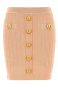 Balmain Button Detailed High-Rise Mini Skirt