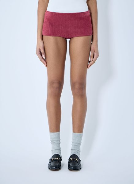Gucci Leather Mini Shorts