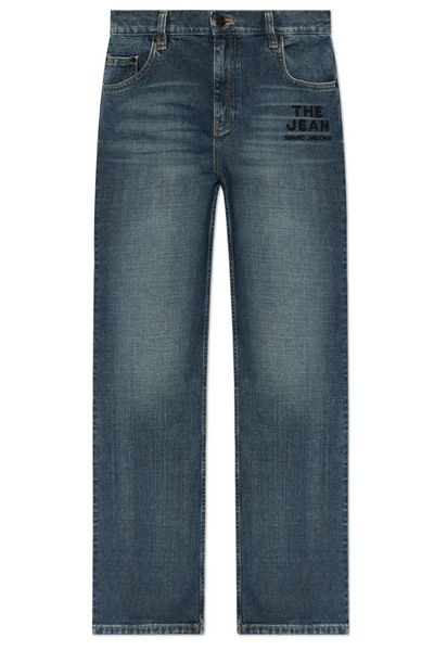 Marc Jacobs Logo Embroidered Straight-Leg Jeans