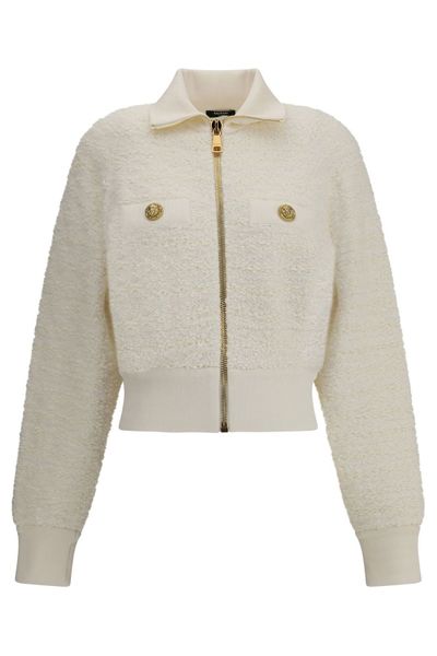 Balmain Tweed Bomber Jacket