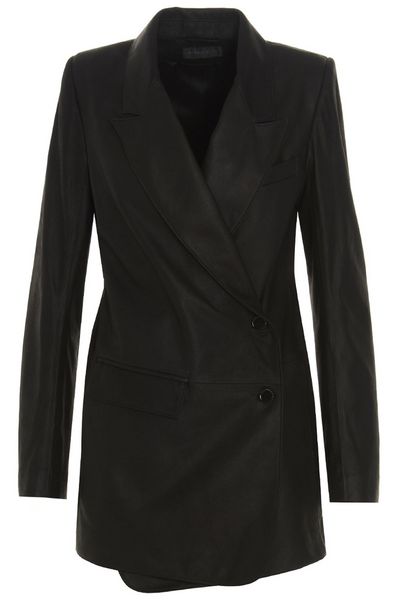 Ann Demeulemeester Oversized Leather Jacket