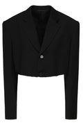 Balenciaga Cut-Out Single-Breasted Blazer